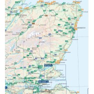 Golf Map of Scotland Collins